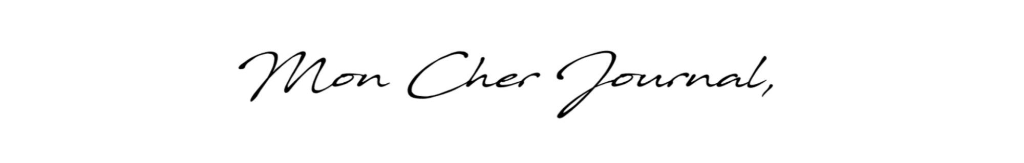 Mon Cher Journal